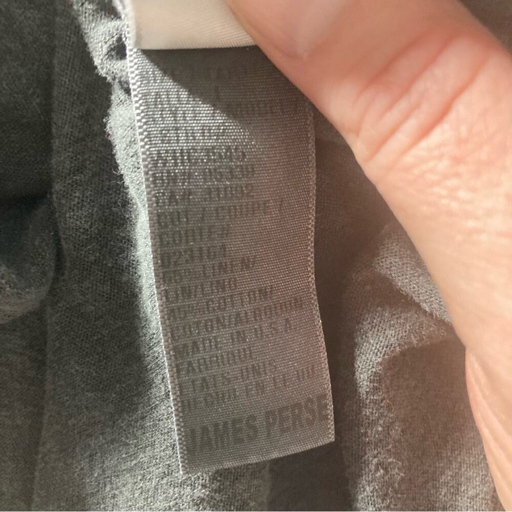 James Perse Dark Gray Basic Minimalist Casual Rou… - image 7